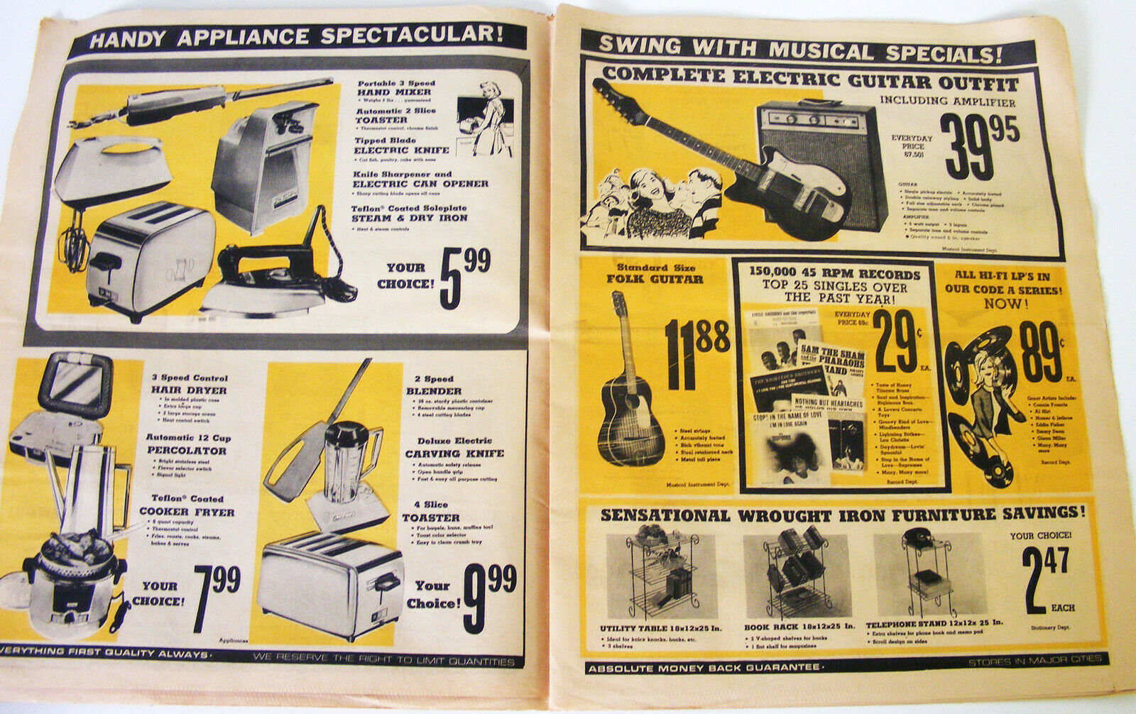 ARLAN'S DEPARTMENT STORE Vintage 1960's/70's 24page Print Ad 11.5 x