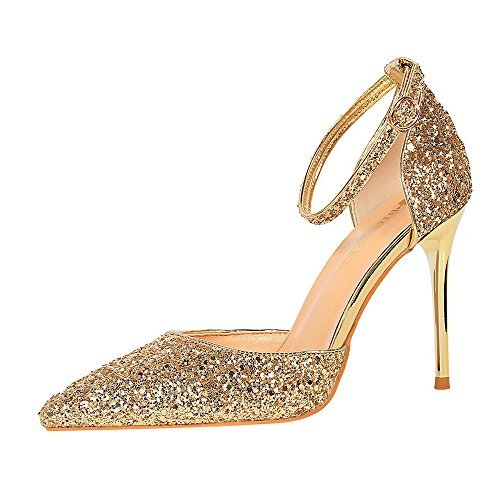 Glitter Lady Dress Shoes Women Pumps Heels Party Festival Wedding Shoes ...