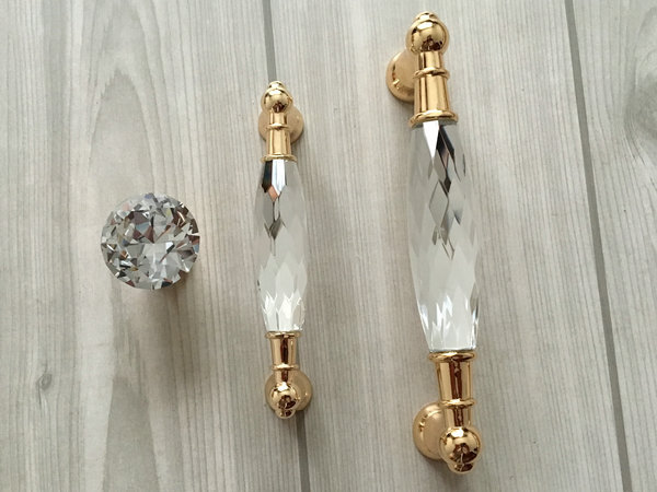 Gold Glass Knobs Dresser Knob Crystal Drawer And Similar Items