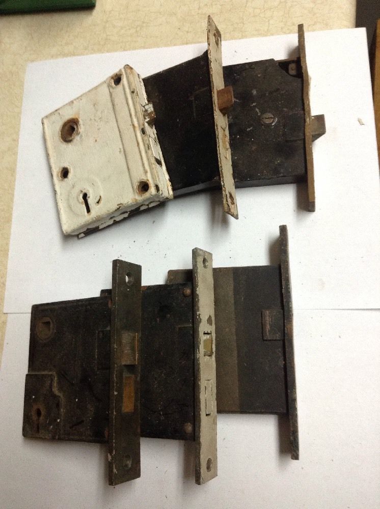 VTG Antique MORTISE Door Locks Lot of 6 Yale *AS IS* Untested Locks