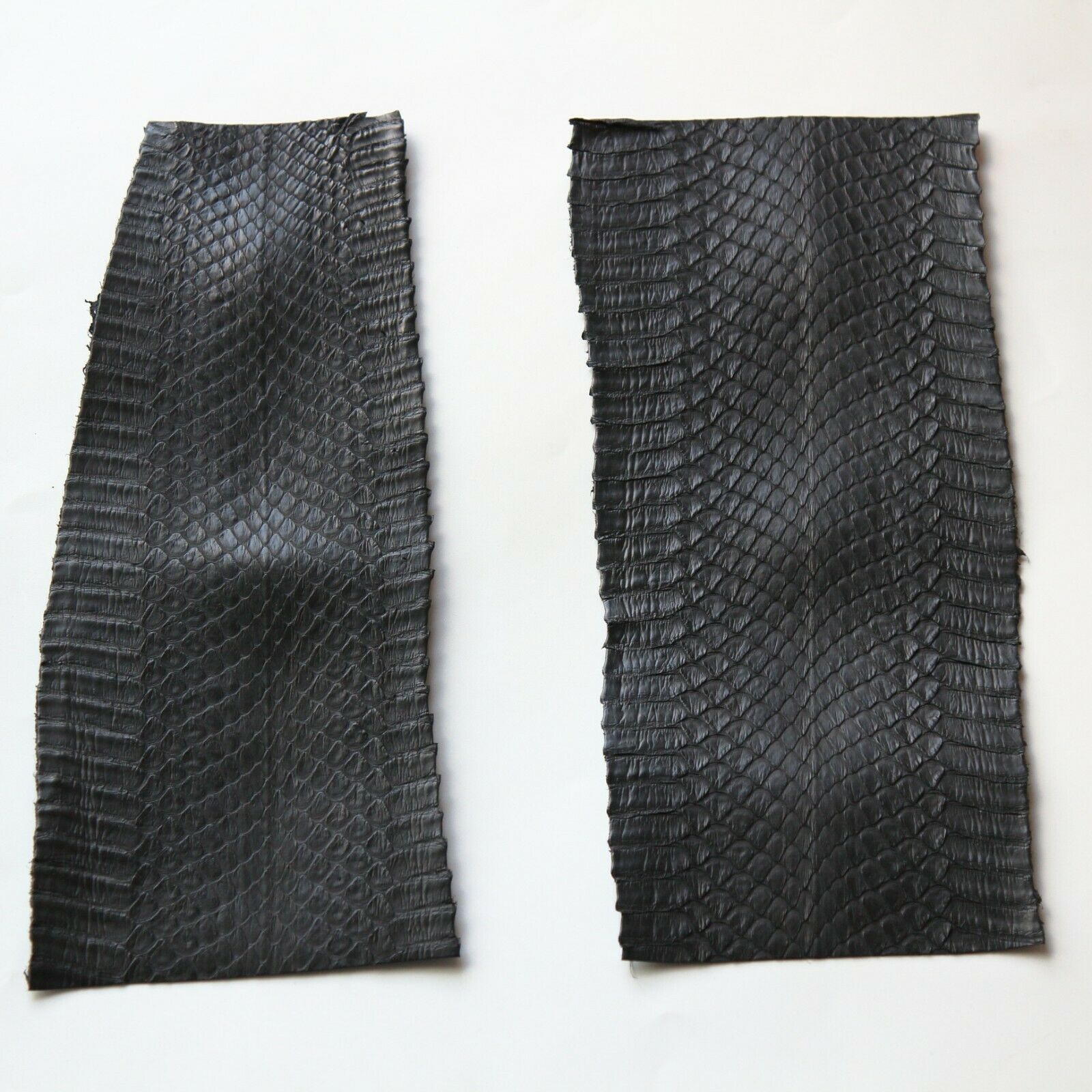 a lot of  Asia Cobra Snakeskin Leather Black