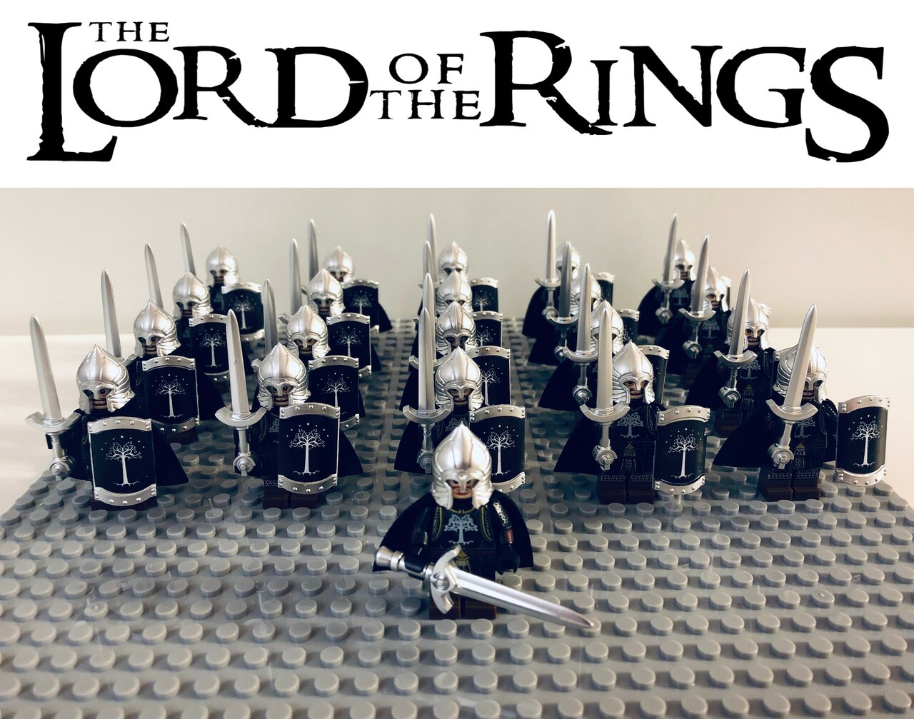 The Lord of the Rings Gondor Light Sword Infantry Army Set 21 Minifigures Lot