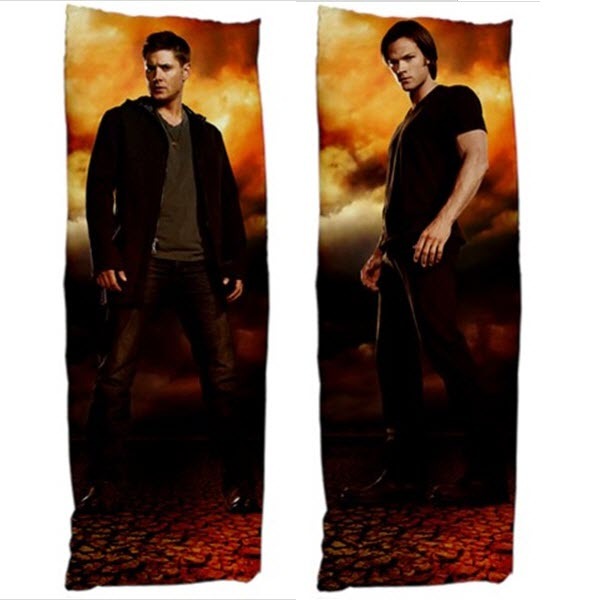 dakimakura body hugging pillow case supernatural one brother each side ...