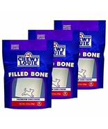 CHEWY LOUIE Small Bone Filled with Peanut Butter 3pk - Natural Beef Bone... - $27.99