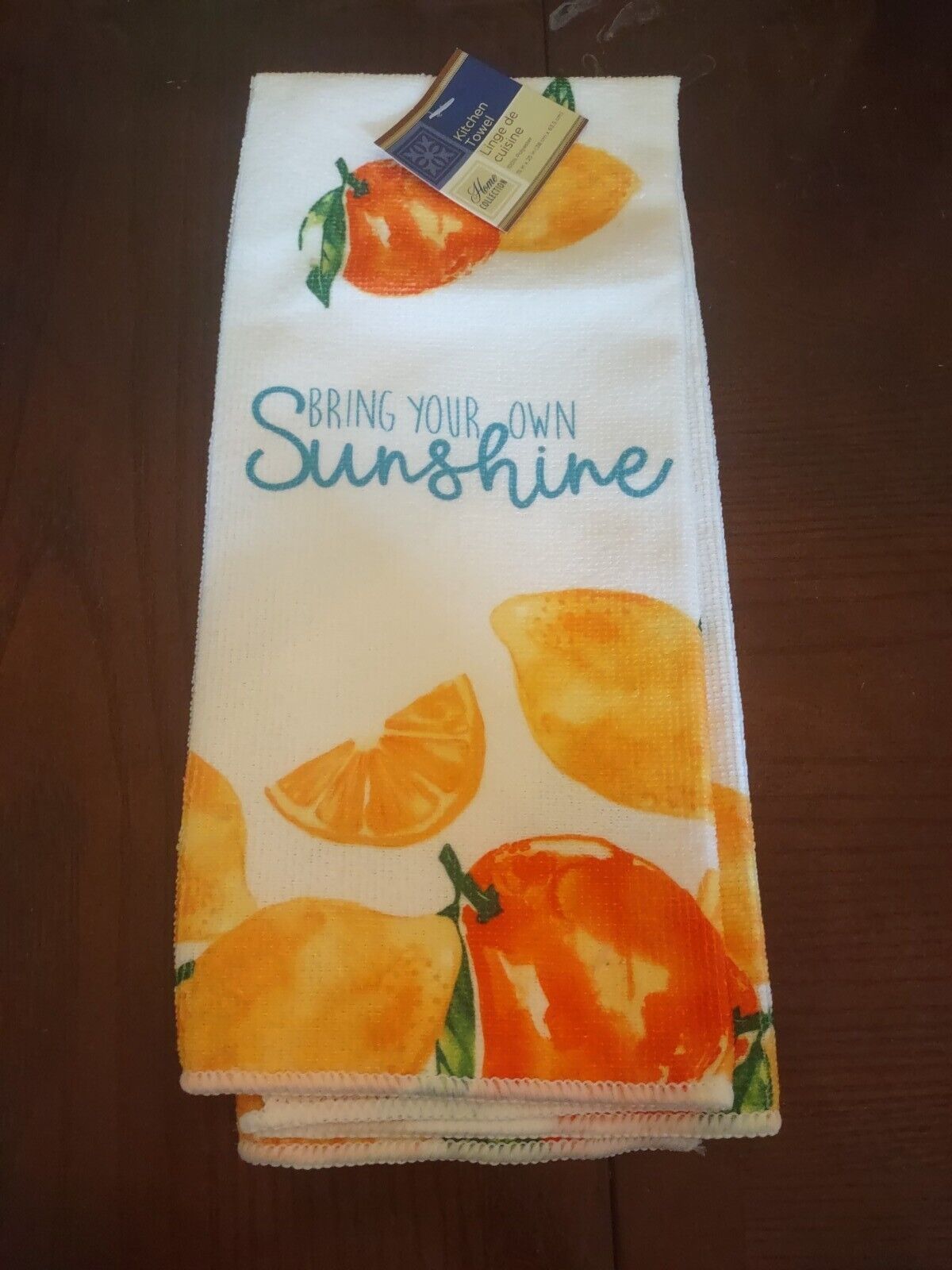 Kitchen Towel "Bring Your Own Sunshine" Home Collection 100% Polyester - $12.75