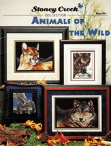 Cross Stitch Wild Animals Cougar Geese Wolf Bear Elephant Kangaroo Pattern - $12.99