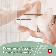 Plastic Shower Liner Clear - Premium PEVA Shower Curtain Liner with Rustproof Gr image 3