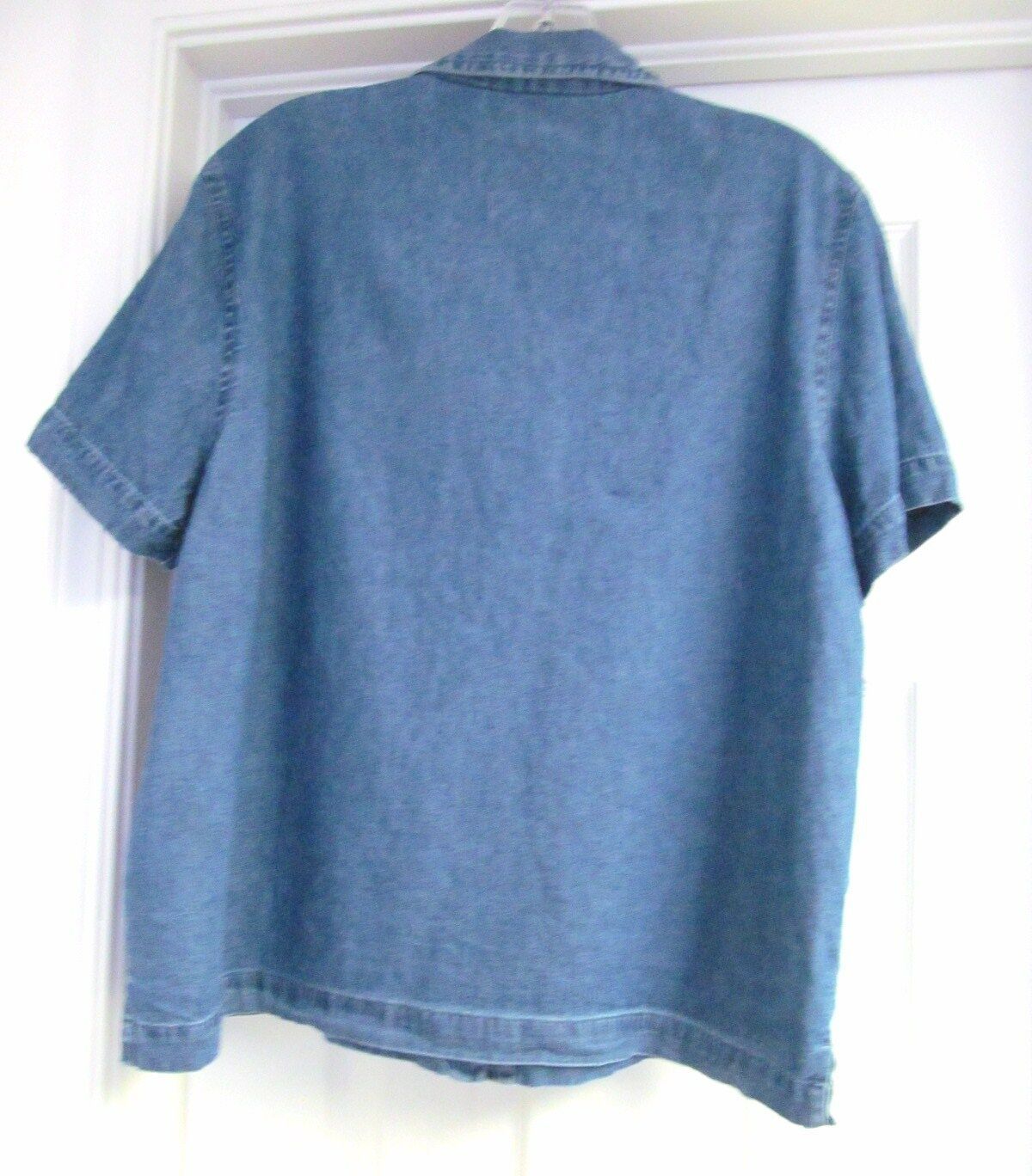 Lemon Grass Petites Denim Blouse Top Shirt and 50 similar items