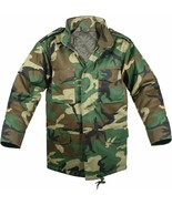 Kids Woodland Camouflage Military M-65 Field Jacket - $61.99