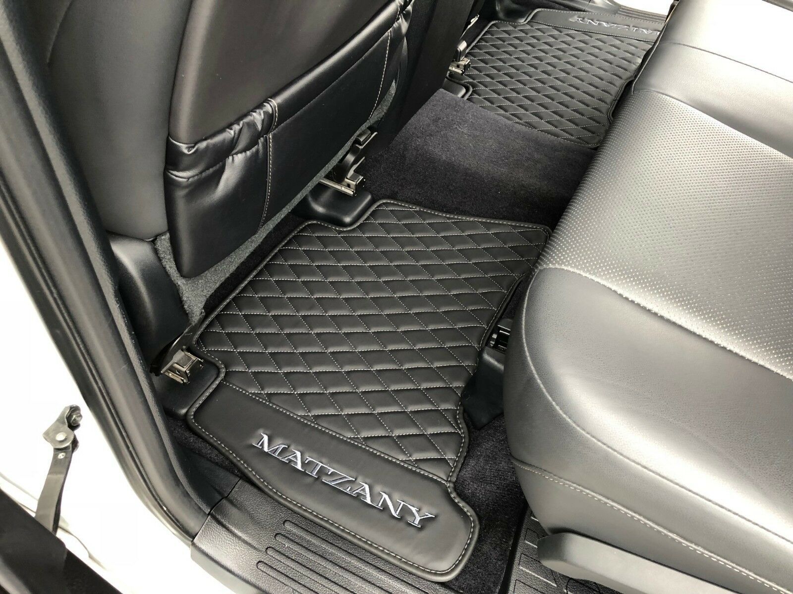 Lexus GX 460, LX 570, RX custom Eco leather floor mats black/dark gray