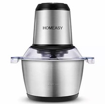 HOMEASY Meat Grinder Electric, Food Processor 2L Stainless Steel Meat Bl... - $39.99