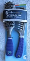 Purple Grip Goody Value Pack Vent Hair Brush &amp; Detangling Comb Set Detan... - $15.00