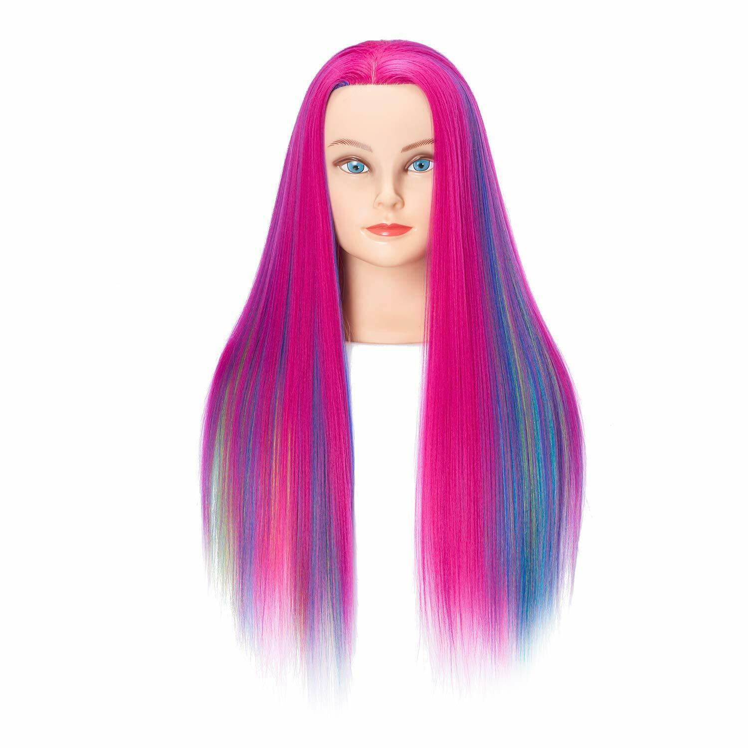 Cosmetology Mannequin Head Human Hair Hairdresser Training Super Long ...