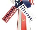 5 FOOT AMERICAN PRIDE WINDMILL - Patriotic America Working Weathervane Amish USA