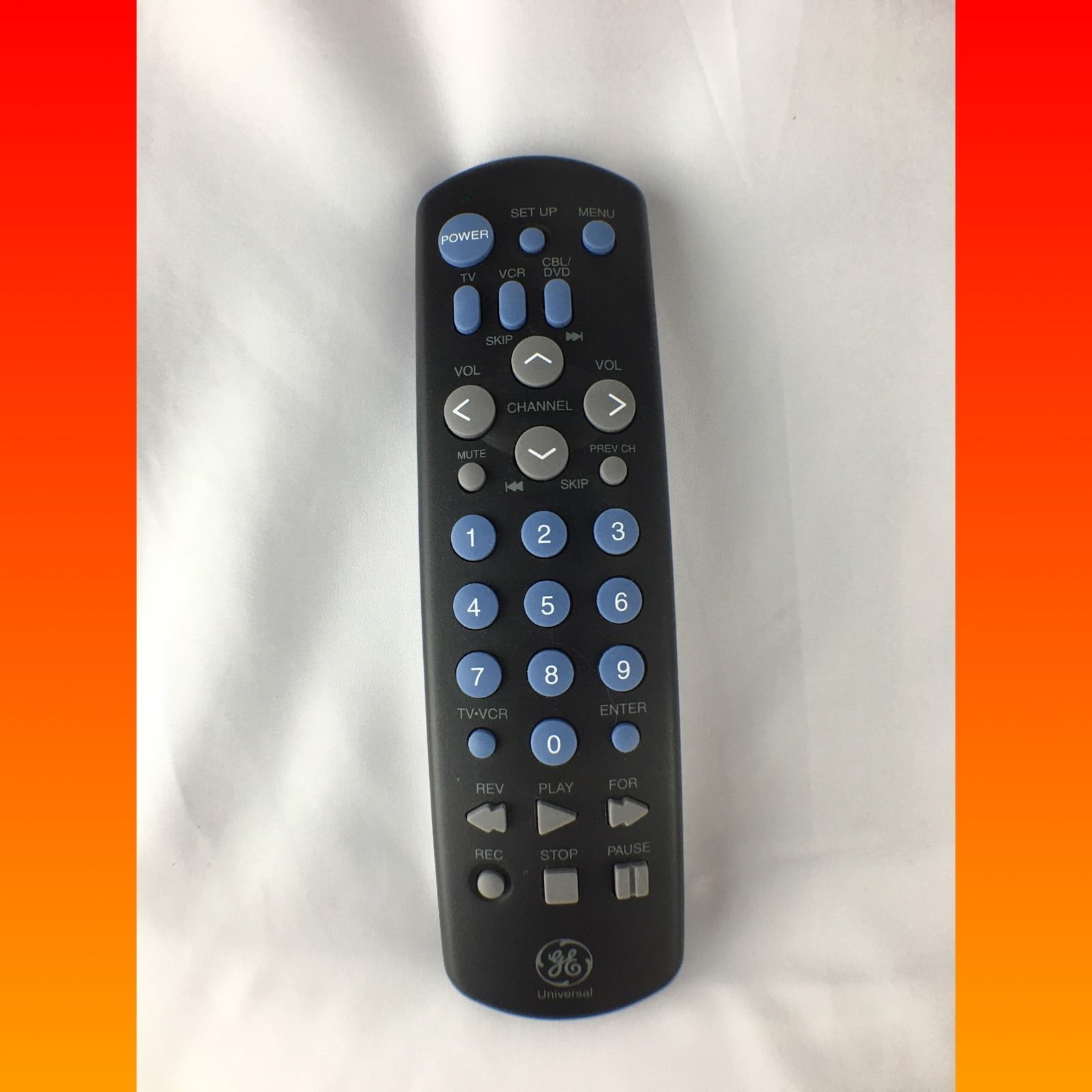 GE RC94904G OEM Universal Remote Control w/Battery Cover TV VCR CBL