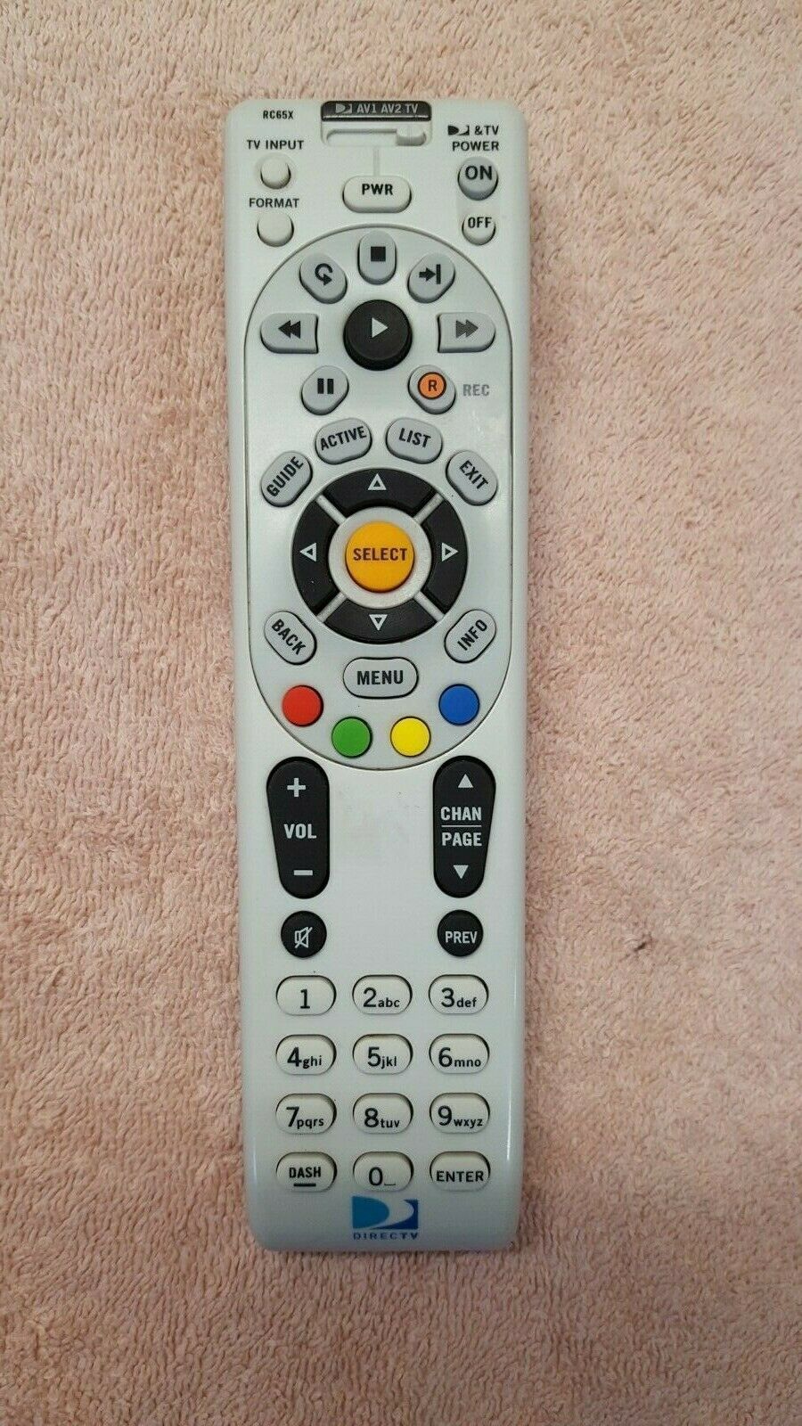 Genuine Authentic OEM DirecTV Remote Control Lot of Three (3) RC65X