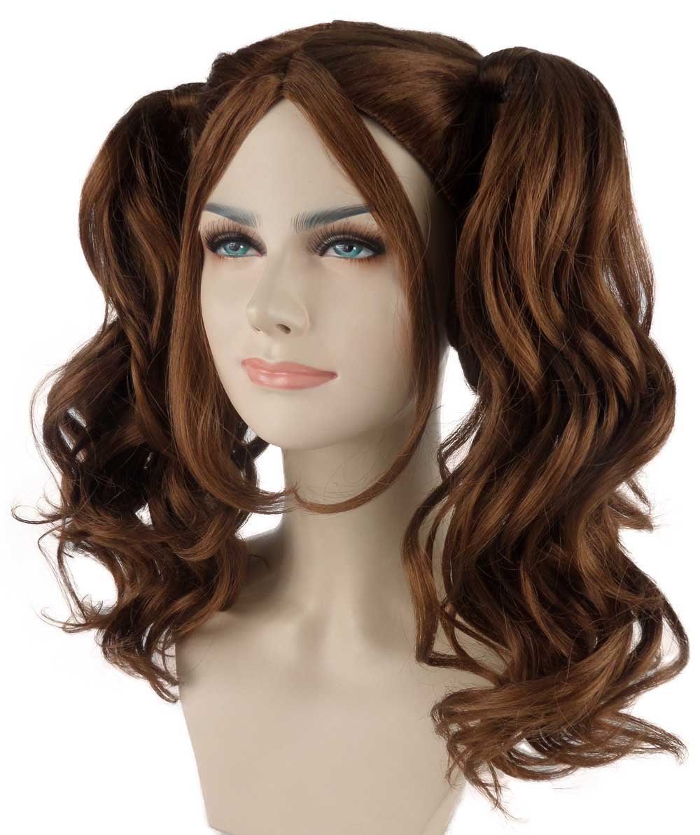Dolly Pigtail Wig Auburn Brown HW399 Wigs & Facial Hair
