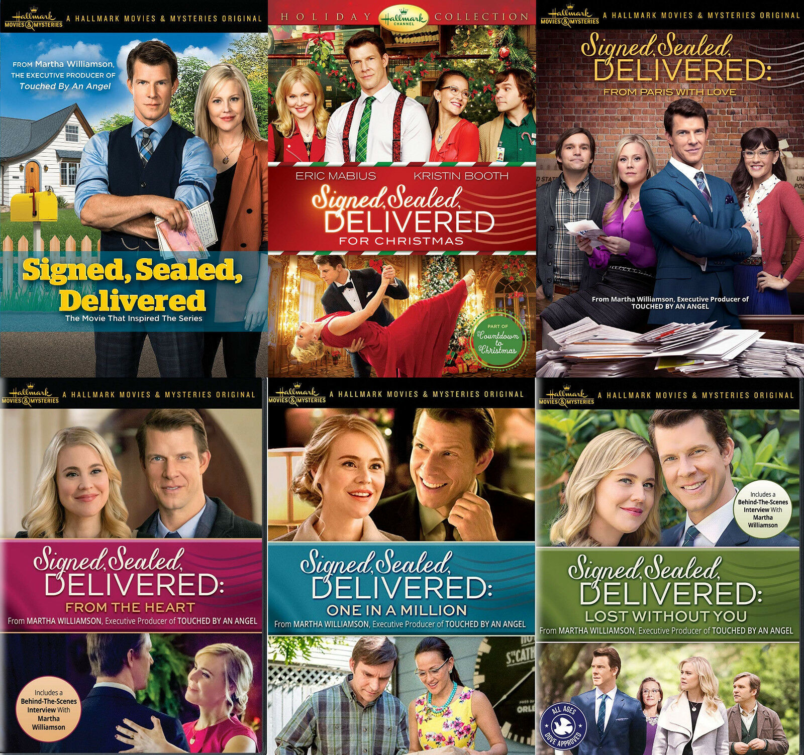 Signed, Sealed, Delivered Complete Hallmark TV Movies 1-6 NEW DVD SET ...