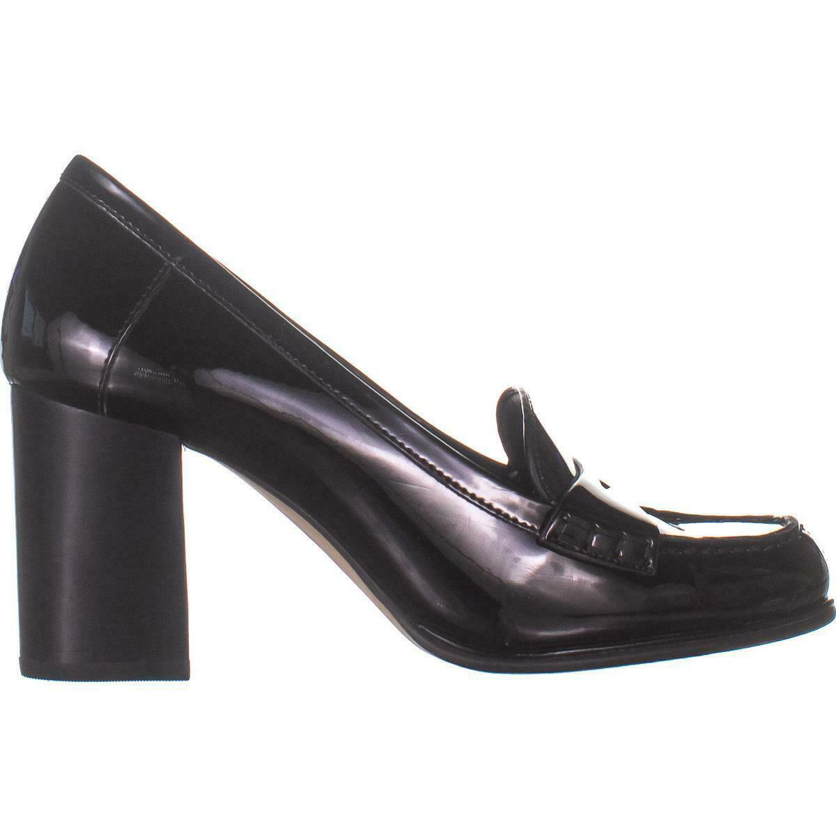 MICHAEL Michael Kors Buchanan Mid Loafers 857, Black, 5.5 US - Heels