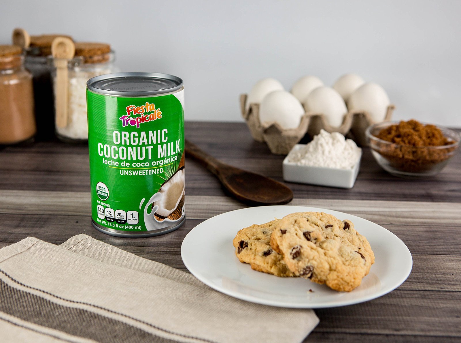 Organic Coconut Milk, Unsweetened, FullFat, Pure, BPAFree Canned