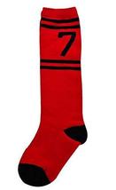 Gentle Meow Comfortable Soft Children&#39;s Sports Long Socks, Black Red Num... - $21.34