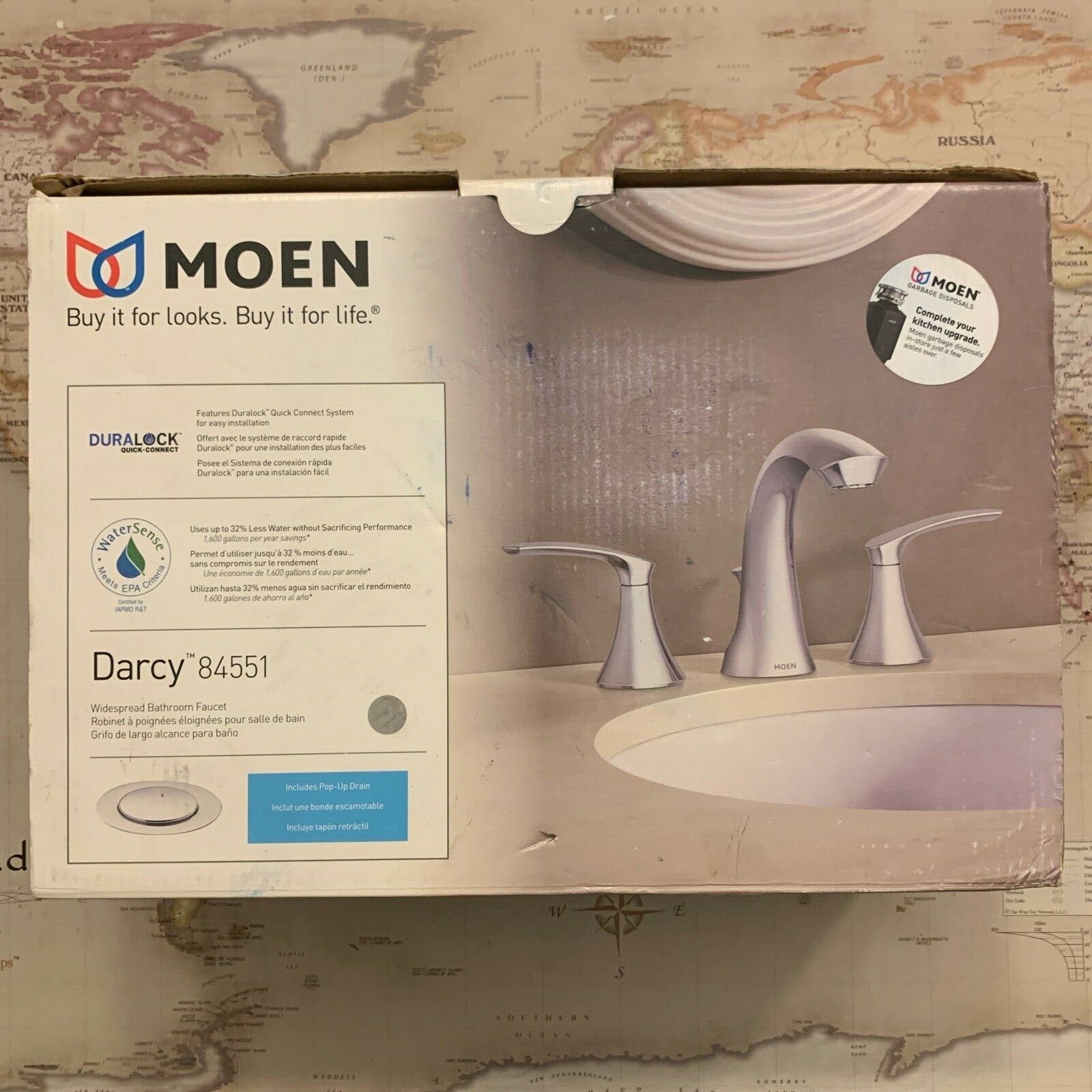 Moen Darcy 8" Widespread Bathroom Faucet w/Drain Chrome 84551 (FOR