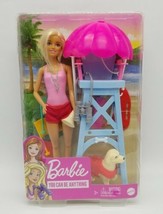 Barbie You Can Be Anything LIFEGUARD Beach Doll &amp; Accessories Mattel New... - $24.63