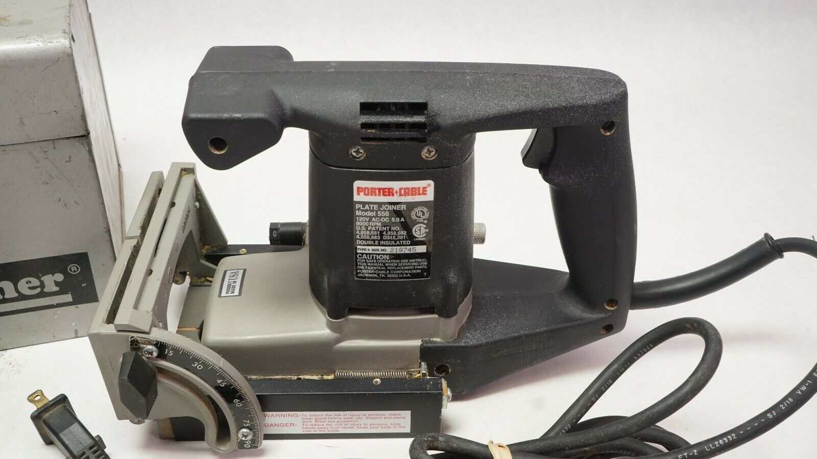 Porter Cable Plate Joiner 556 Corded w/ Metal Case Routers & Joiners
