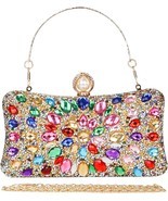 Womens Sparkly Rhinestone Crystal Glitter Clutch Purse Evening Handbag - $47.98