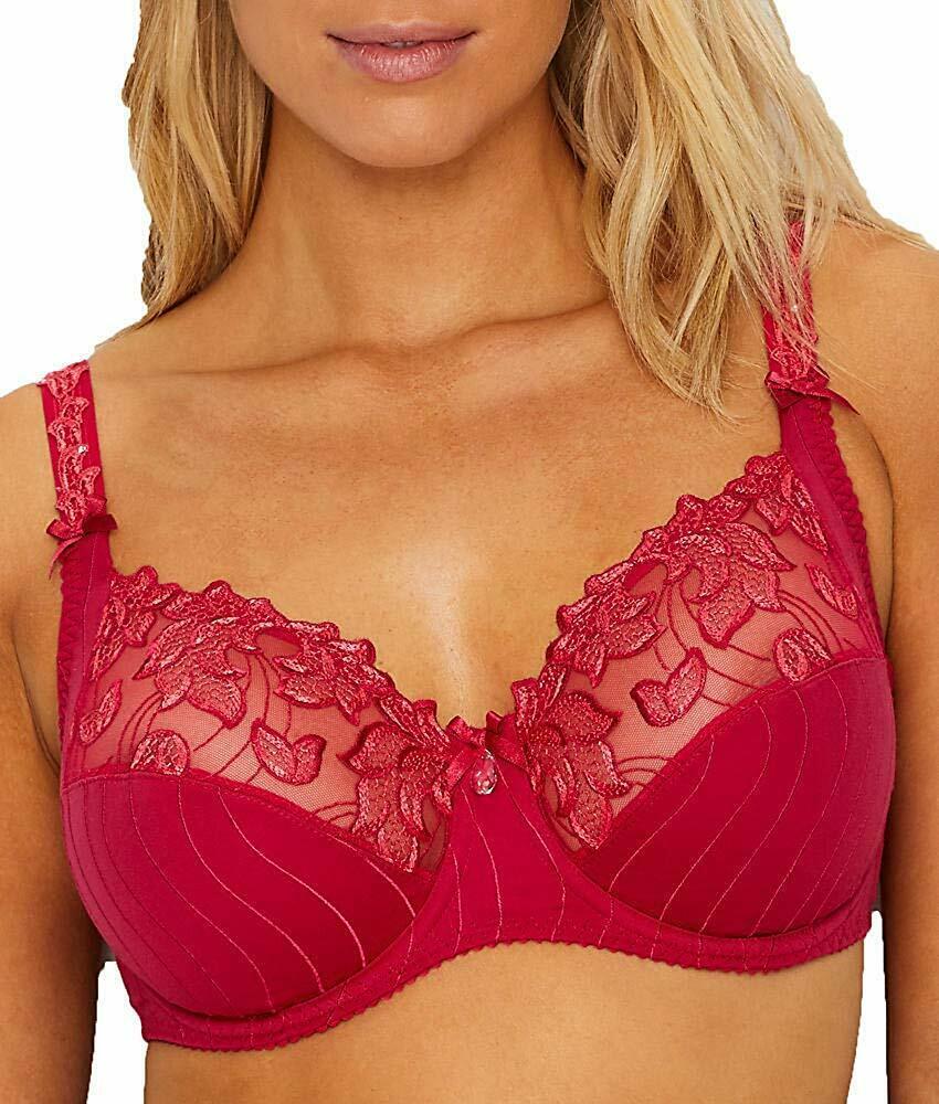 Prima Donna PERSIAN RED Deauville Full Cup Bra, UK 34H Bras & Bra Sets