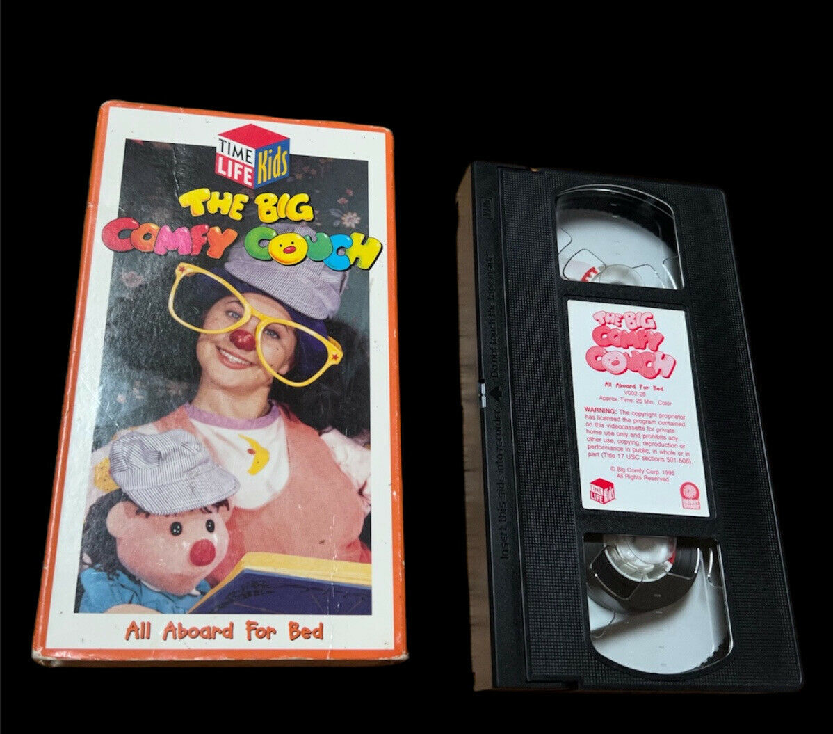 The Big Comfy Couch VHS Tape All Aboard For Bed PBS Kids VHS Tapes