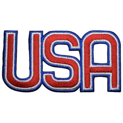 USA Applique Patch - Olympics Style, United States Badge 3-1/8 (Iron on)