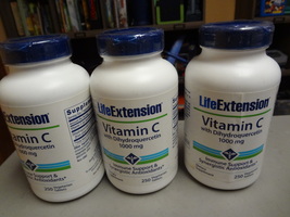 Life Extension Vitamin C With Dihydroquercetin 1000mg (3) Bottles Exp 2018 New - $29.00