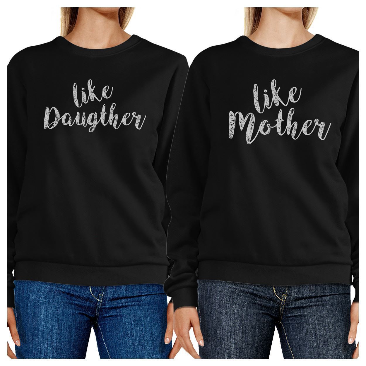 Like Daughter Like Mother Black Mom Daughter Matching Sweatshirts ...