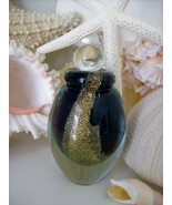 MINT Eickholt Art Glass Perfume Bottle~Dauber~Signed~2007~Gold Leaf~3.75... - $197.99