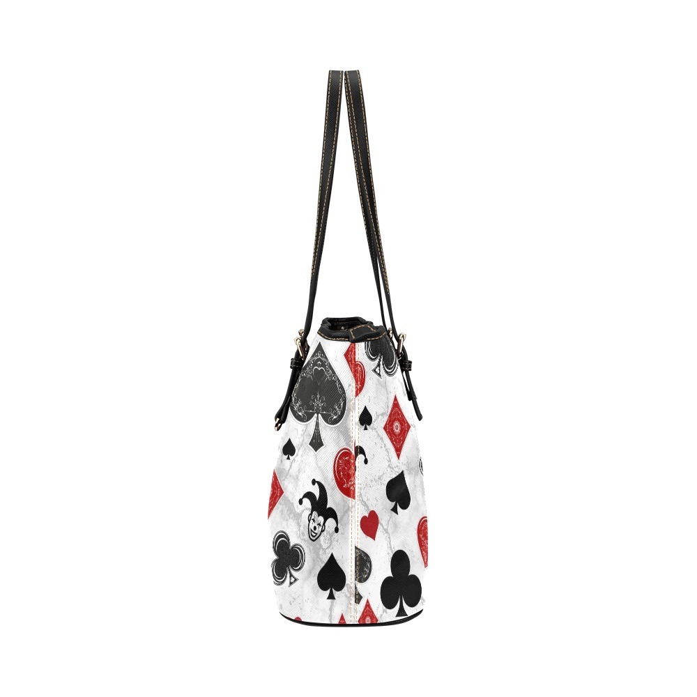 Diamonds Ace ForeverHarley Quinn Inspired PU Leather Tote Handbag