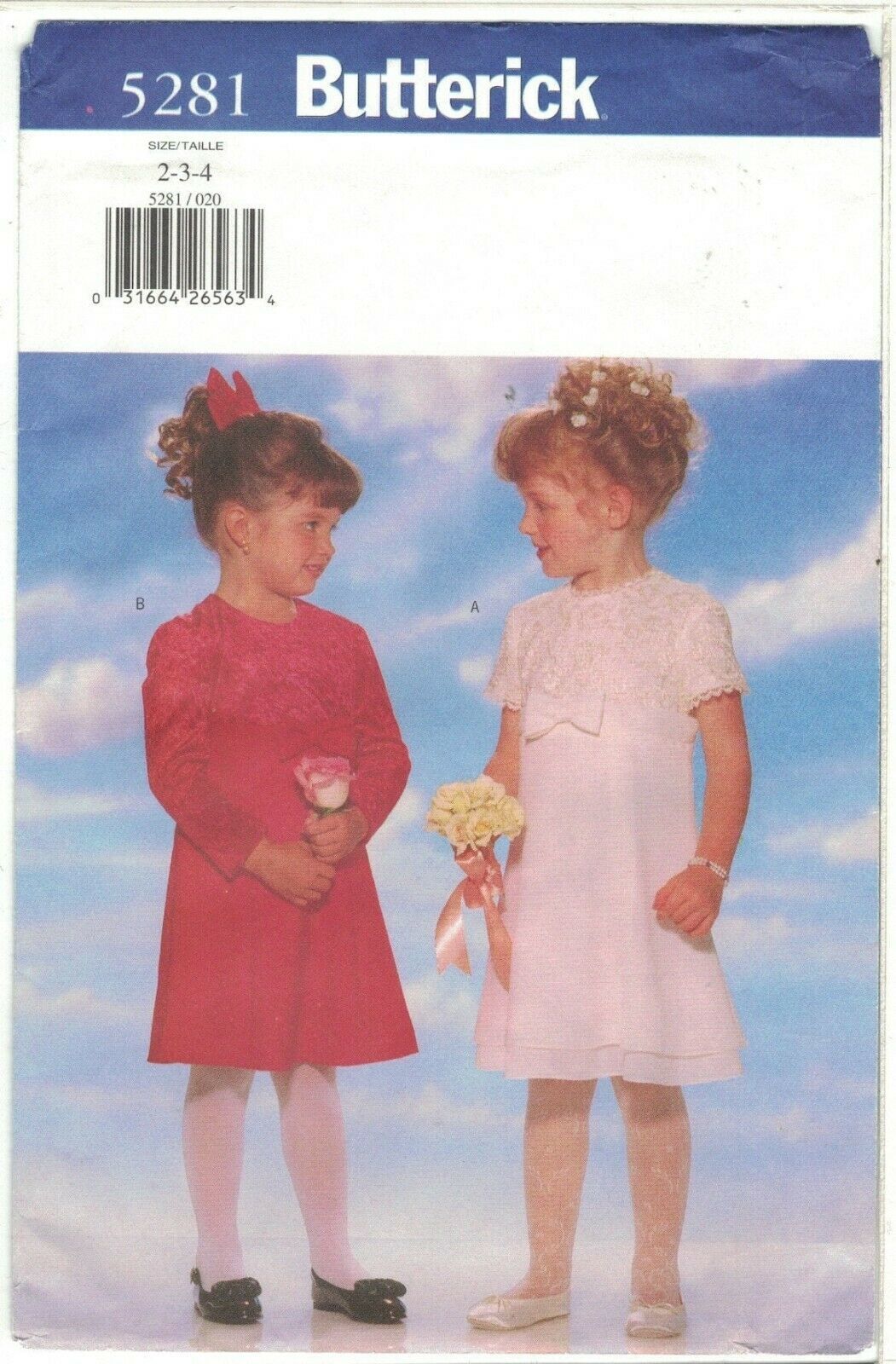 Easy Butterick 5281 Fancy Dress Pattern Toddler & Girls Choose Size Uncut - $9.99