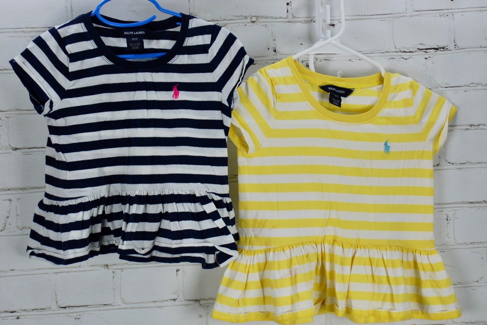 Ruffled Blouse Clothes Short Sleeve Baseball Softball Lace Shirts for Kids 2-6T