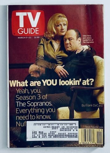 TV Guide Magazine March 17 2001 Edie Falco, James Gandolfini NY Metro ...