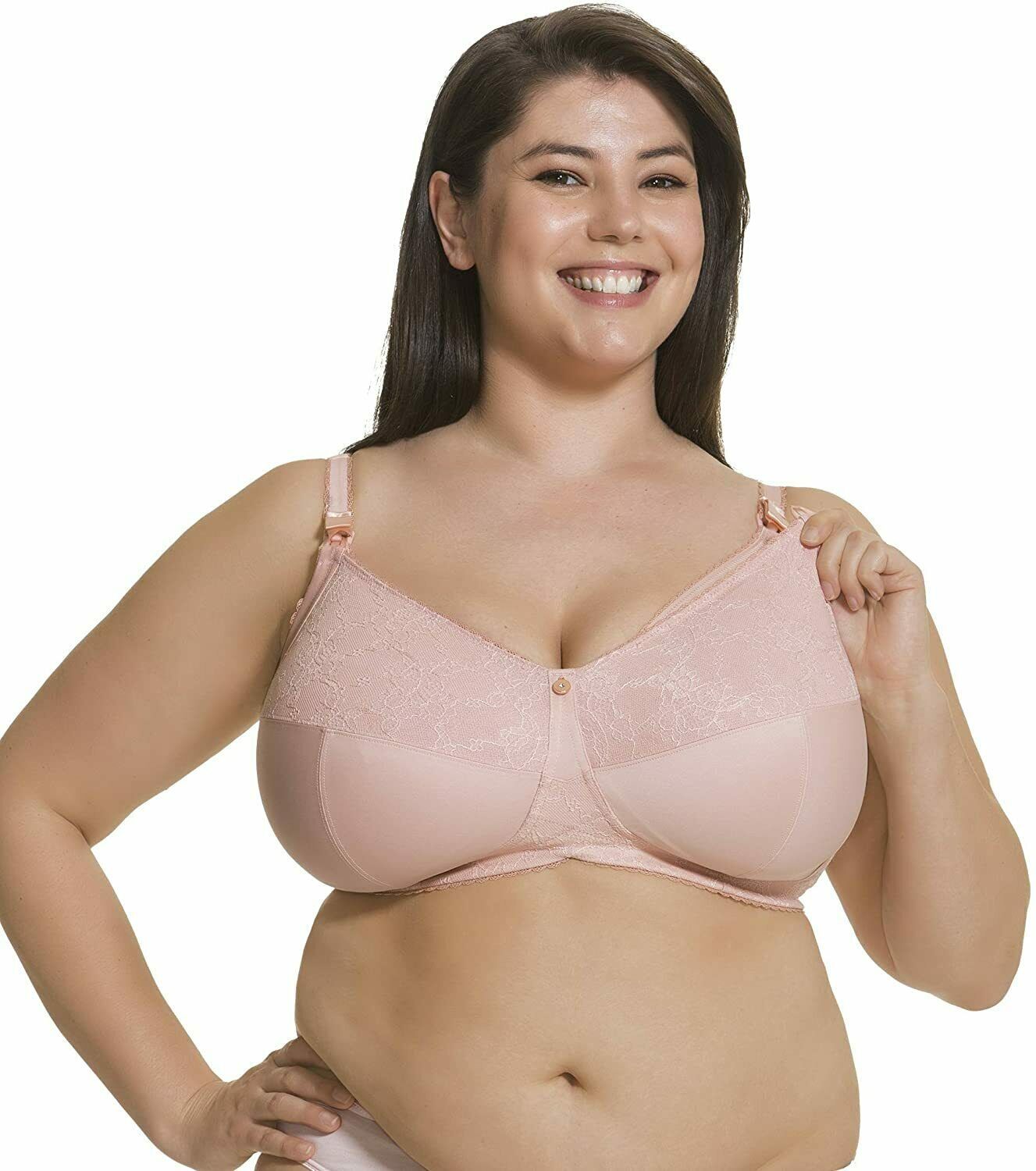 Cake Maternity BLUSH Tea Multi Part Cup Fuller Bust Nursing Bra, US 40H