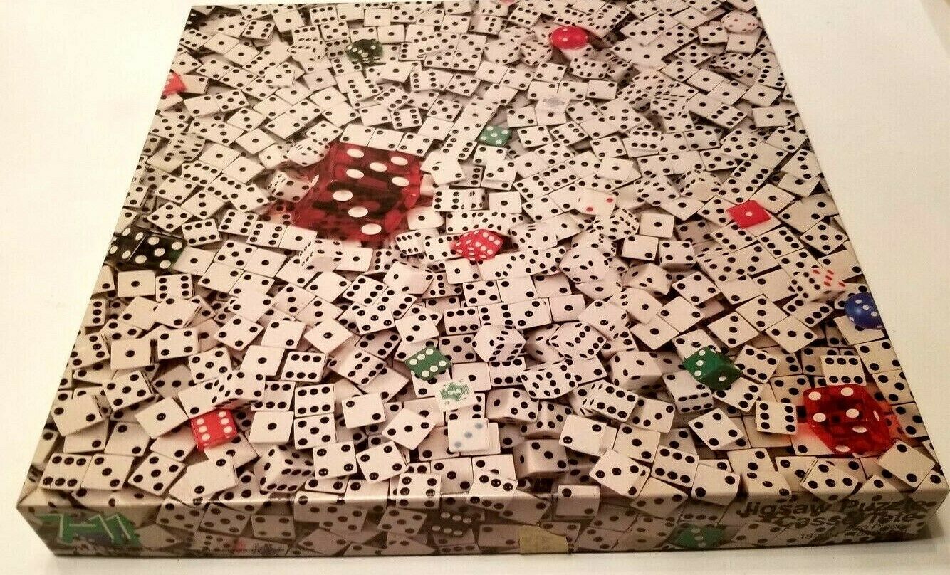 Hoyle Products 711 DICE Jigsaw Puzzle CasseTete 550 Piece 18" x 24" 1982 Jigsaw