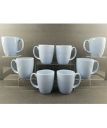 8 Corelle Stoneware Light Blue Coffee Mugs Set Corning Coordinates Tea C... - $48.18