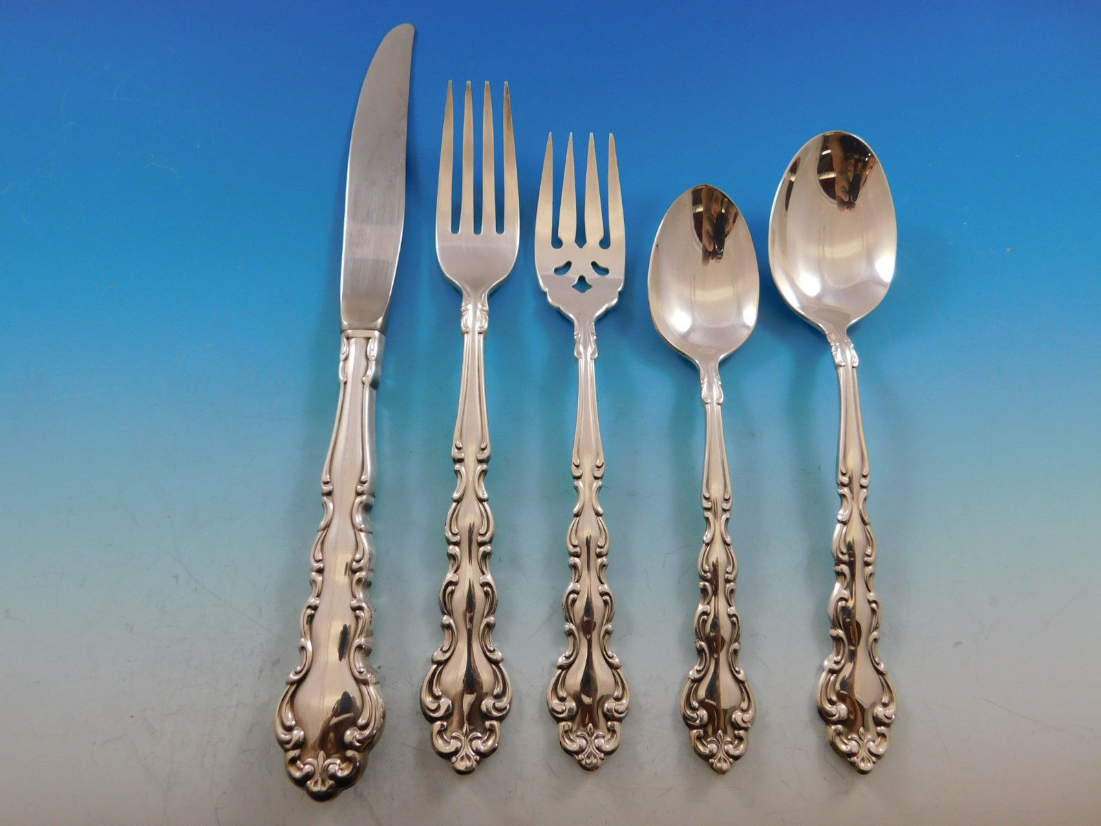 Modern Baroque by Community Oneida Silverplate Flatware Set 8 Service