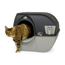Omega Paw Large Elite Self-Cleaning Cat Litter Box Easy Clean Poop Use R... - $102.29