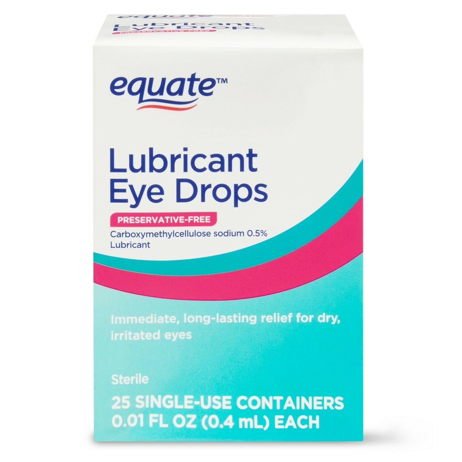 Equate Lubricant Eye Drops, 0.01 fl oz, 25 Count - Dry Eyes..+ - Eye ...