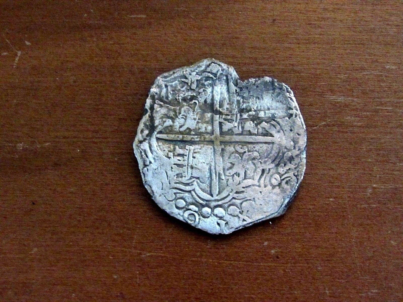 1622 SANTA MARGARITA ATOCHA SHIPWRECK SPANISH 8 REALES SILVER COIN ...