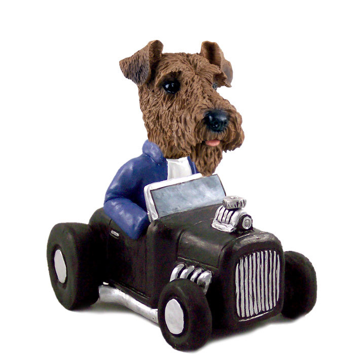 Airedale Hot Rod Doogie Collectable Figurine