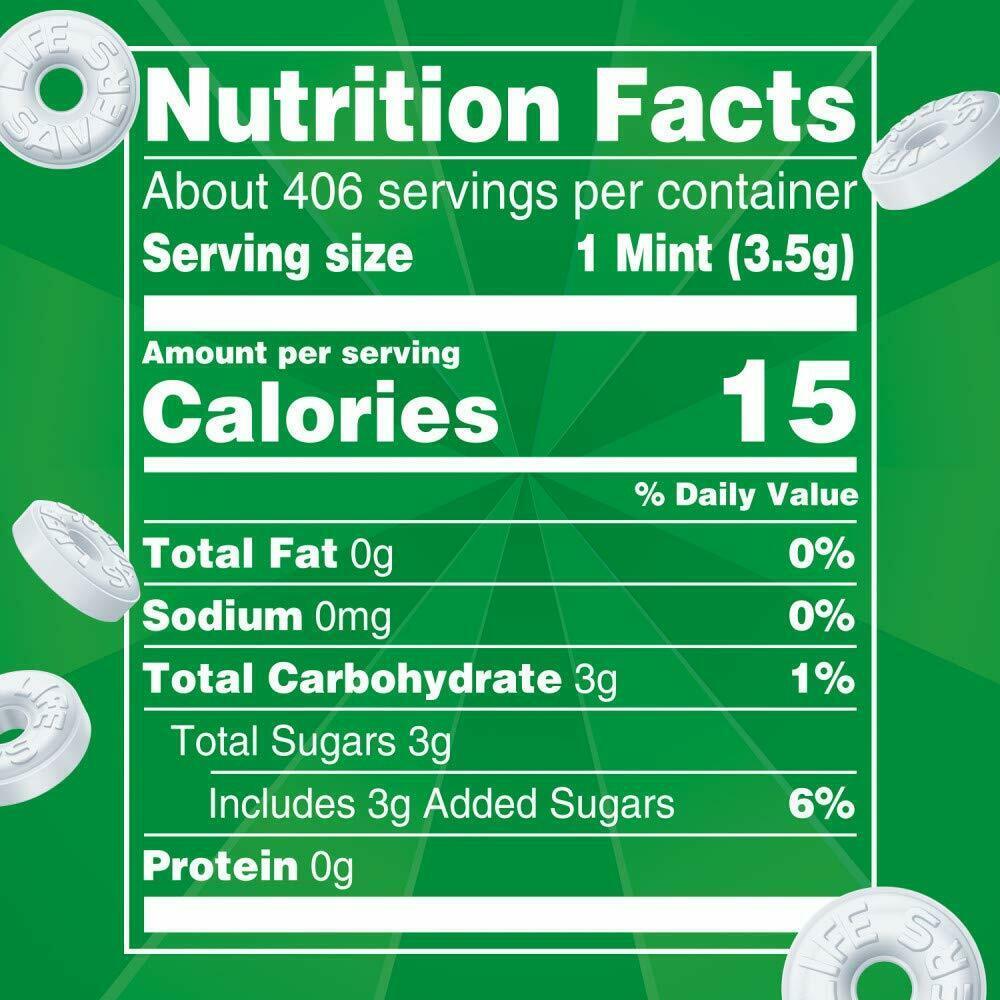 Lifesaver Mints Nutrition Facts - www.inf-inet.com