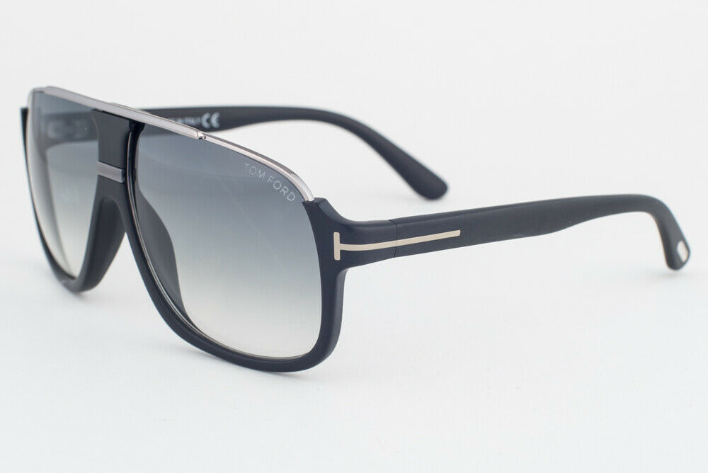 Tom Ford Eliott Black Silver / Blue Gradient Sunglasses TF335 02W