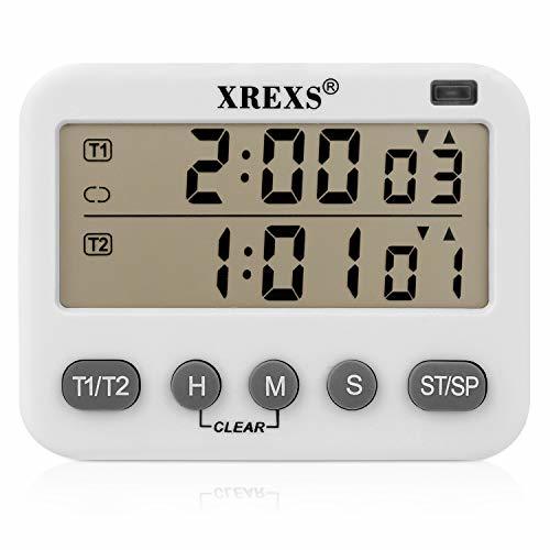 XREXS 2Channel Loop Timer,Multifunctional Infinite Cycle Timer,Count